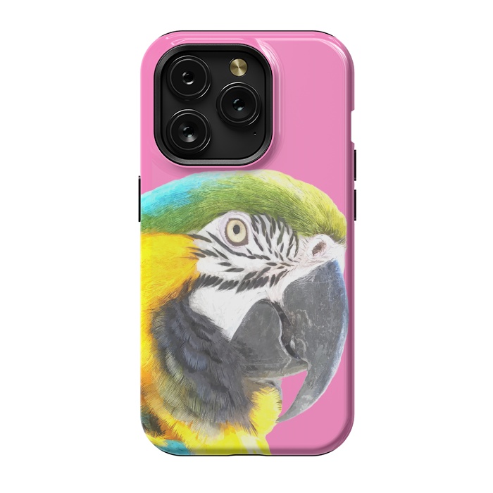 iPhone 15 Pro StrongFit Macaw Portrait by Alemi