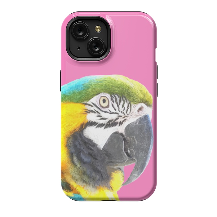 iPhone 15 StrongFit Macaw Portrait by Alemi