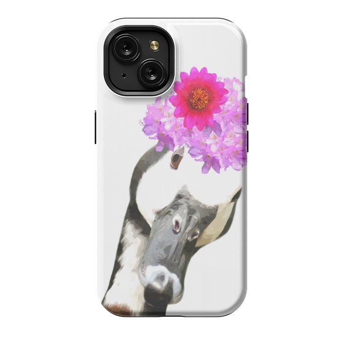 iPhone 15 StrongFit Funny Goose Portrait by Alemi