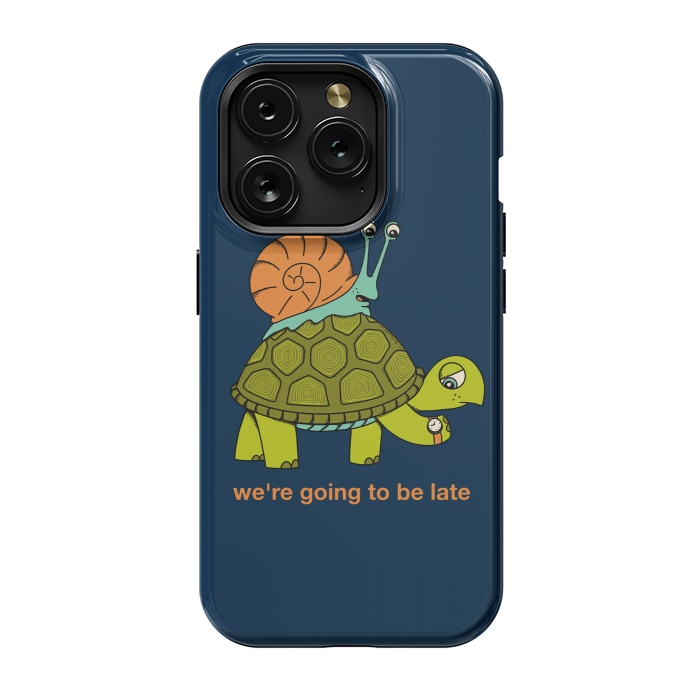 iPhone 15 Pro StrongFit Turtle and Snail by Coffee Man