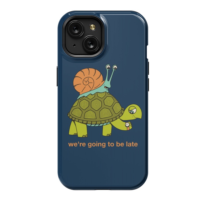 iPhone 15 StrongFit Turtle and Snail by Coffee Man