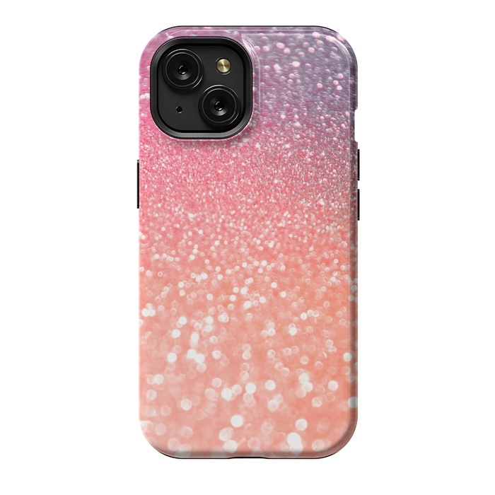 iPhone 15 StrongFit Girly Blush Pink Glamour Glitter by  Utart