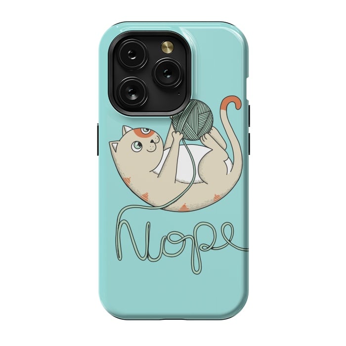 iPhone 15 Pro StrongFit Cat nope 2 by Coffee Man