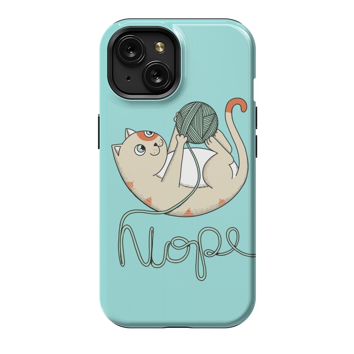 iPhone 15 StrongFit Cat nope 2 by Coffee Man
