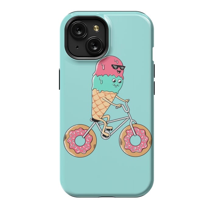iPhone 15 StrongFit Donut Bicycle by Coffee Man
