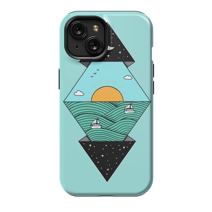 iPhone 15 StrongFit Geometric Landscape 2 by Coffee Man