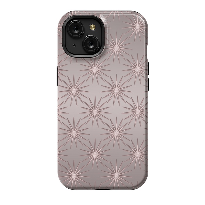 iPhone 15 StrongFit Shimmering Rose Gold Sun  by Andrea Haase