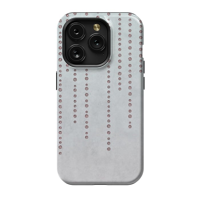iPhone 15 Pro StrongFit Soft Pink Rhinestone Embellishment by Andrea Haase