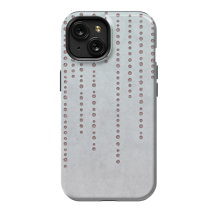 iPhone 15 StrongFit Soft Pink Rhinestone Embellishment by Andrea Haase