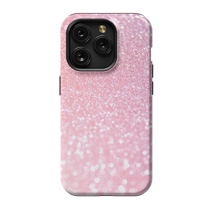 iPhone 15 Pro StrongFit Girly Rose Gold Glitter by  Utart