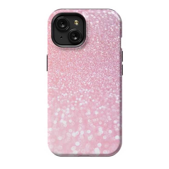 iPhone 15 StrongFit Girly Rose Gold Glitter by  Utart
