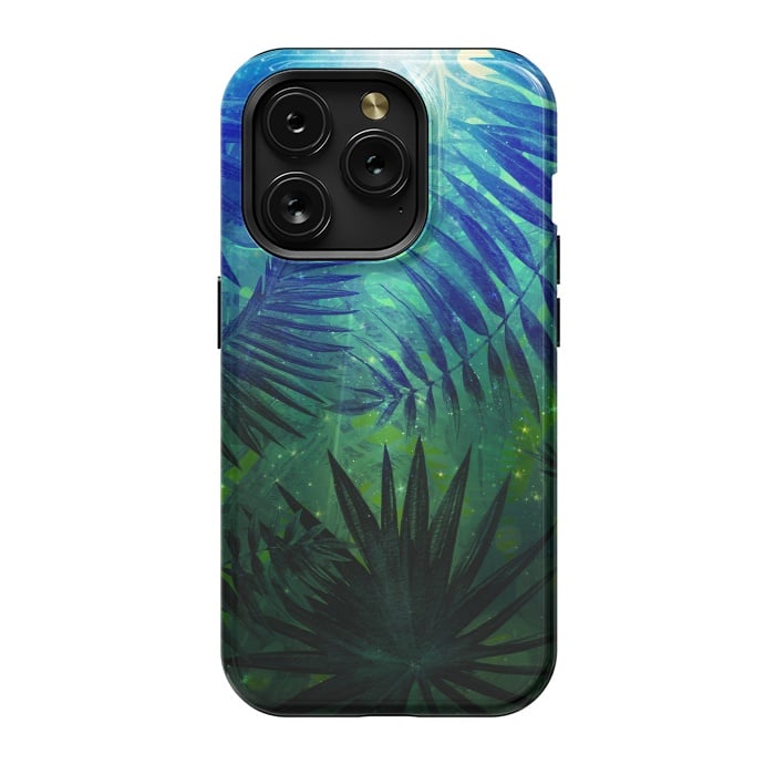 iPhone 15 Pro StrongFit Aloha Blue Jungle Night by  Utart