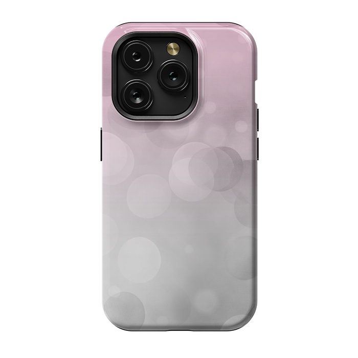 iPhone 15 Pro StrongFit Floating Lense Flares In Grey And Pink by Andrea Haase