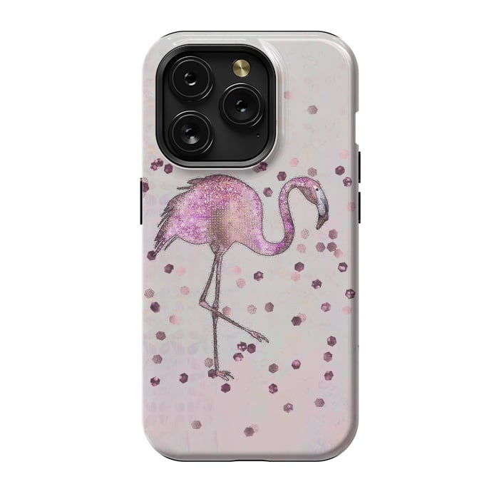 iPhone 15 Pro StrongFit Glamorous Flamingo by Andrea Haase