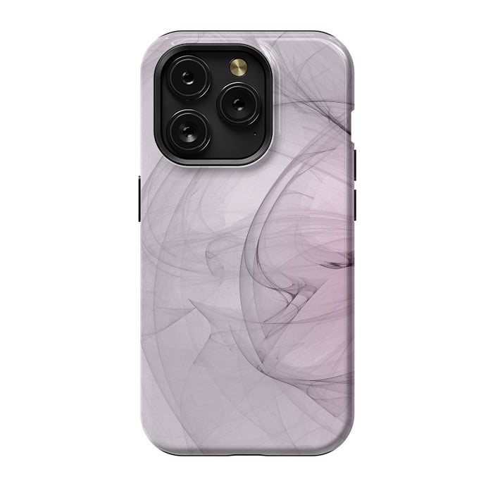 iPhone 15 Pro StrongFit Purple Fractal Dreams by Andrea Haase
