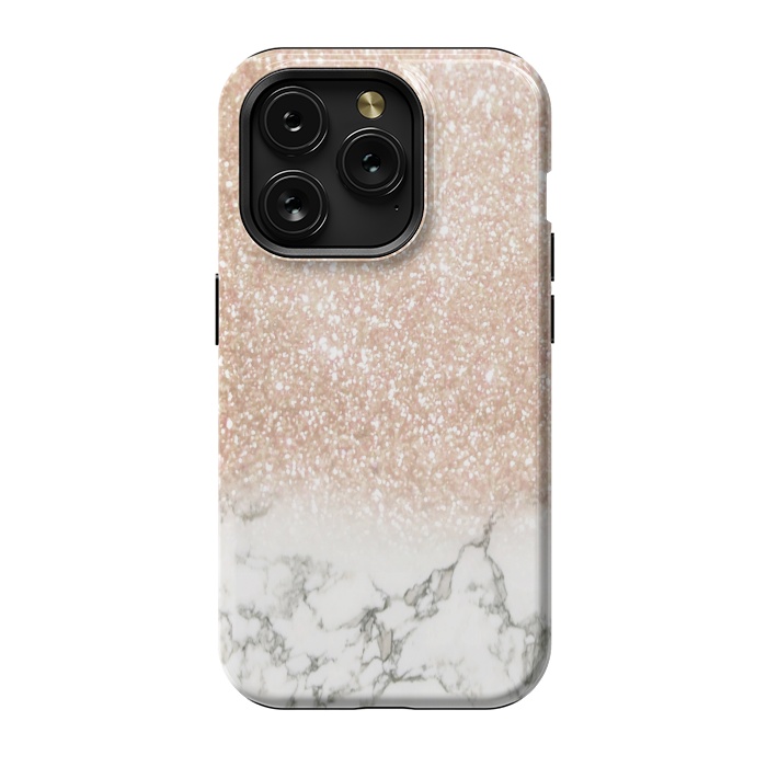 iPhone 15 Pro StrongFit Marble & Stardust Ombre by ''CVogiatzi.