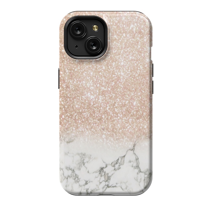 iPhone 15 StrongFit Marble & Stardust Ombre by ''CVogiatzi.