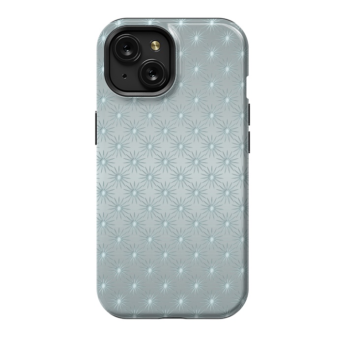 iPhone 15 StrongFit Turquoise Star Pattern by Andrea Haase