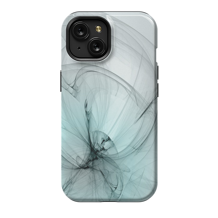iPhone 15 StrongFit Magic Turquoise Fractal by Andrea Haase