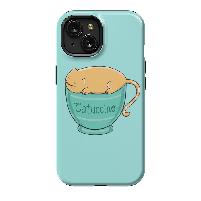 iPhone 15 StrongFit Cattuccino by Coffee Man