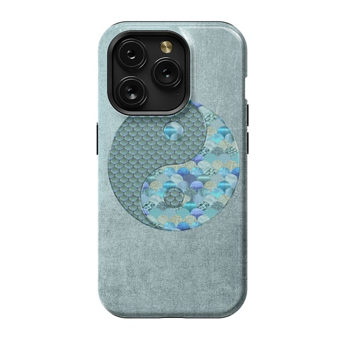 iPhone 15 Pro StrongFit Yin Yang Ocean Spirit by Andrea Haase
