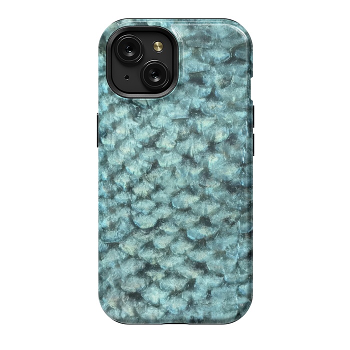 iPhone 15 StrongFit Shimmering Fish Scale  by Andrea Haase