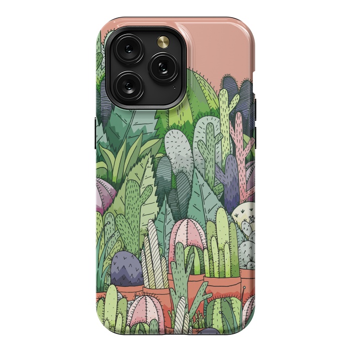 iPhone 15 Pro Max StrongFit Cactus Garden by Steve Wade (Swade)