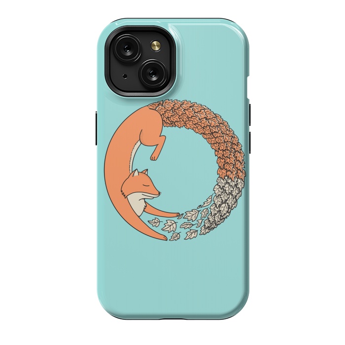 iPhone 15 StrongFit Fox Circle by Coffee Man
