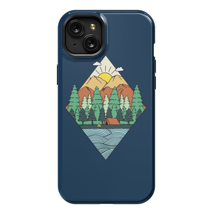 iPhone 15 Plus StrongFit Mountain Diamond by Coffee Man