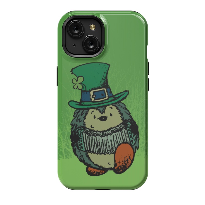 iPhone 15 StrongFit ST.PATRICK HEDGEHOG by Mangulica