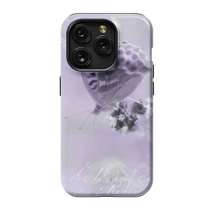iPhone 15 Pro StrongFit Purple Butterfly by Andrea Haase