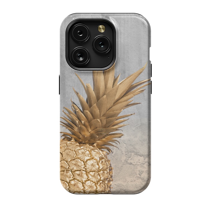 iPhone 15 Pro StrongFit Gold Aloha Pineapple  by  Utart
