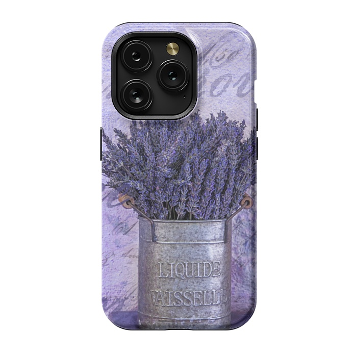 iPhone 15 Pro StrongFit Lavender Bouquet In Tin Can by Andrea Haase