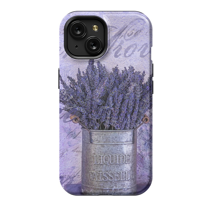 iPhone 15 StrongFit Lavender Bouquet In Tin Can by Andrea Haase