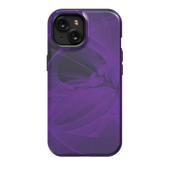 iPhone 15 StrongFit Purple Fractals by Andrea Haase