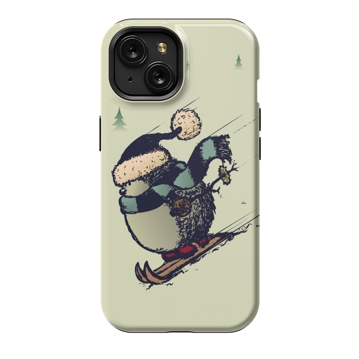 iPhone 15 StrongFit Skier  by Mangulica