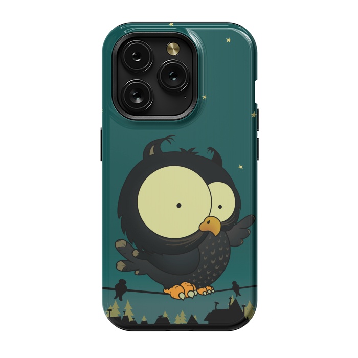 iPhone 15 Pro StrongFit Little Owl by Mangulica