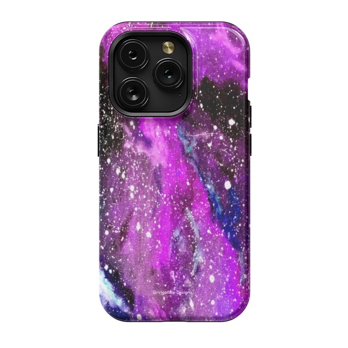 iPhone 15 Pro StrongFit Ultraviolet Galaxy by Gringoface Designs