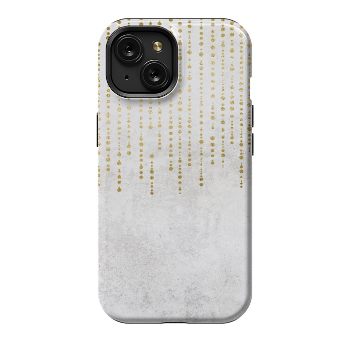 iPhone 15 StrongFit Golden Rhinestone Embellishment by Andrea Haase
