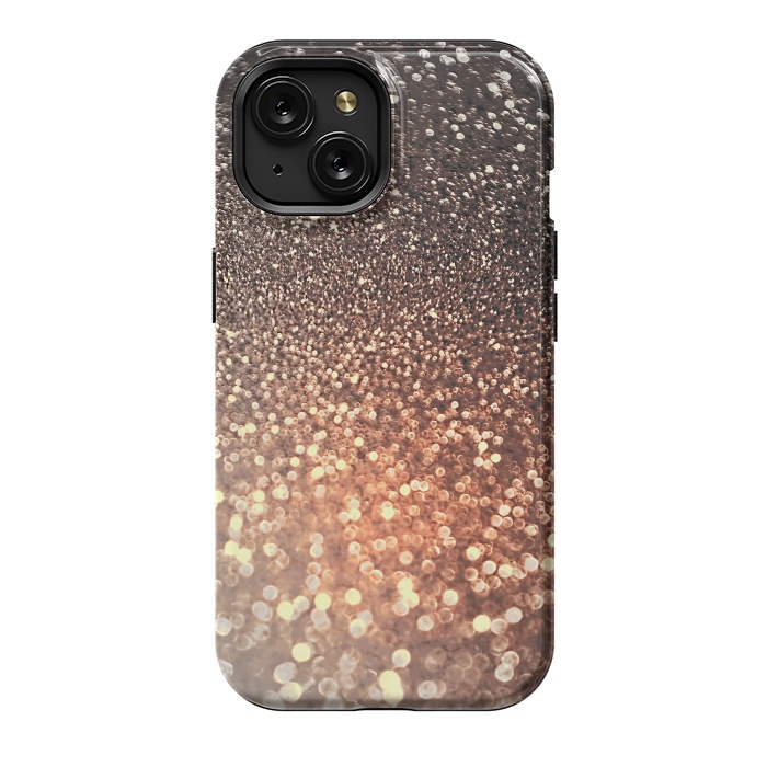 iPhone 15 StrongFit Cappuccino Glitter by  Utart