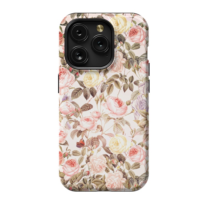 iPhone 15 Pro StrongFit Vintage Roses Pattern by  Utart