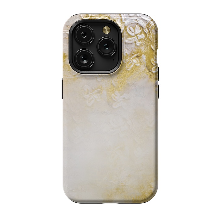 iPhone 15 Pro StrongFit Artwork Golden Texture by Andrea Haase