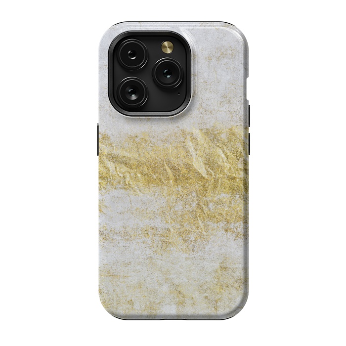 iPhone 15 Pro StrongFit Concrete And Gold 2 by Andrea Haase