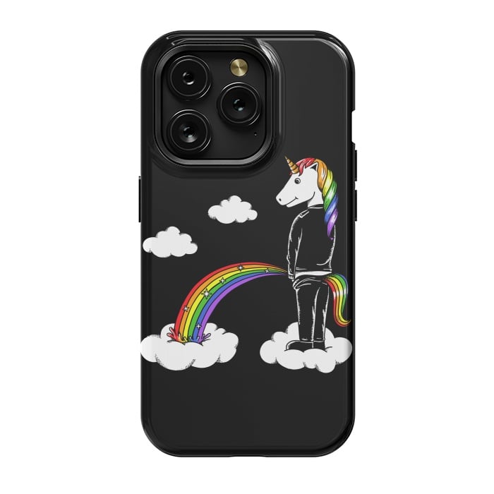 iPhone 15 Pro StrongFit Unicorn Rainbow by Coffee Man