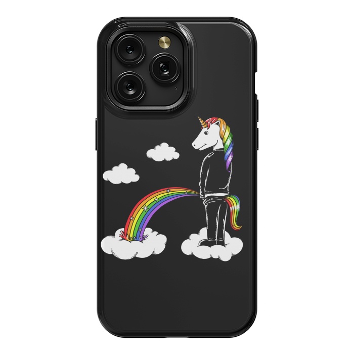 iPhone 15 Pro Max StrongFit Unicorn Rainbow by Coffee Man