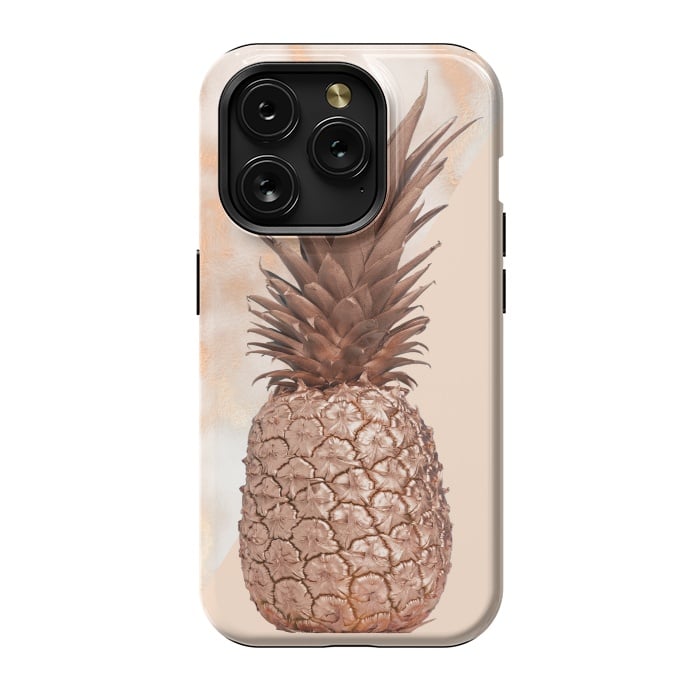 iPhone 15 Pro StrongFit Sweet Copper Pineapple and Marble by  Utart
