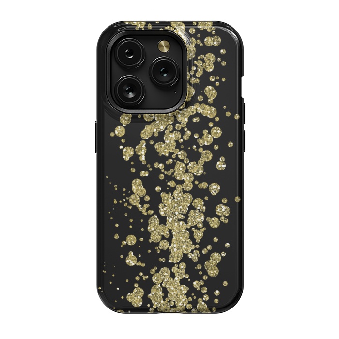 iPhone 15 Pro StrongFit Glamorous Golden Glitter by Andrea Haase