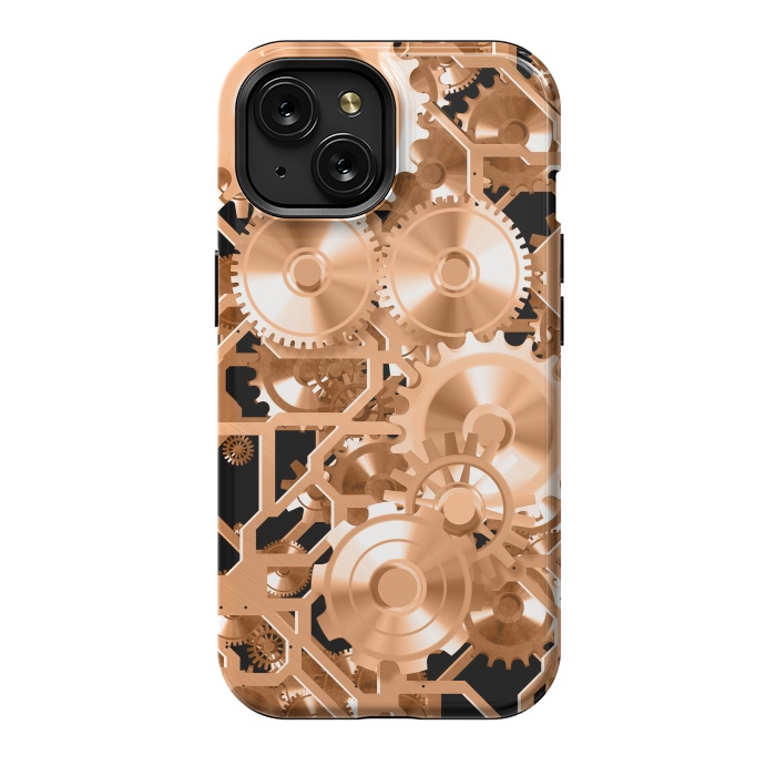 iPhone 15 StrongFit Copper Steampunk by Andrea Haase