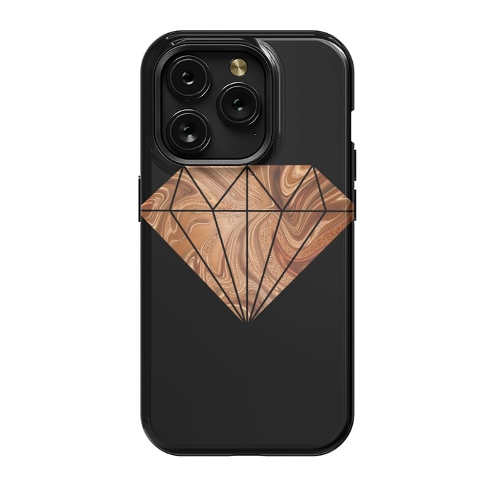 iPhone 15 Pro StrongFit Copper Diamond 2 by Andrea Haase