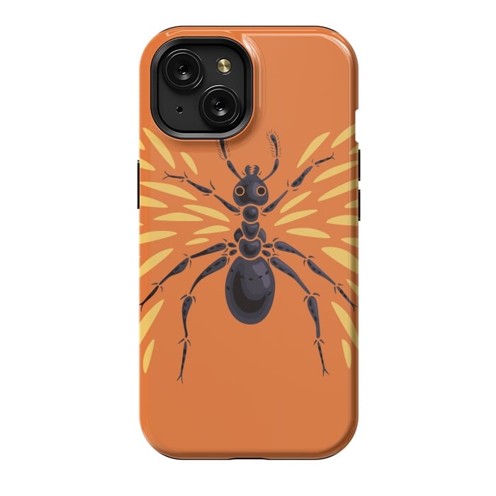 iPhone 15 StrongFit Winged Ant  Abstract Art by Boriana Giormova